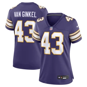 Andrew van ginkel minnesota vikings nike womens alternate game jersey Purple