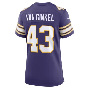 Andrew van ginkel minnesota vikings nike womens alternate game jersey Purple L