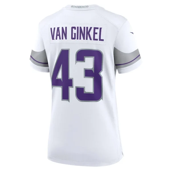 Andrew van ginkel minnesota vikings nike womens alternate game jersey White L