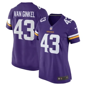 Andrew van ginkel minnesota vikings nike womens team game jersey Purple