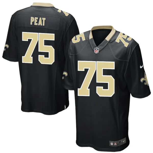 Andrus peat new orleans saints nike game player jersey Black