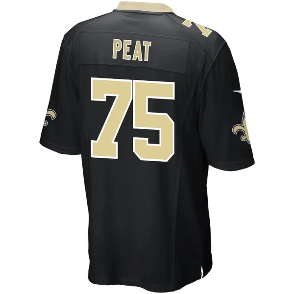 Andrus peat new orleans saints nike game player jersey Black L