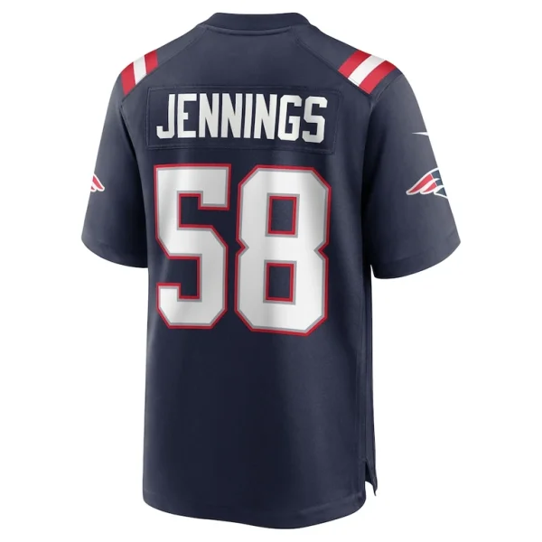 Anfernee jennings new england patriots nike team game jersey Navy L