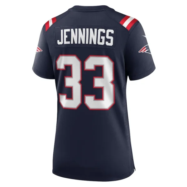 Anfernee jennings new england patriots nike womens team game jersey Navy L