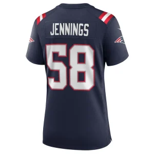 Anfernee jennings new england patriots nike womens team game jersey Navy L