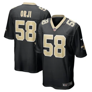 Anfernee orji new orleans saints nike team game jersey Black