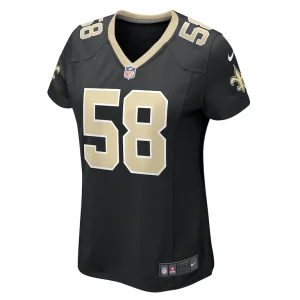 Anfernee orji new orleans saints nike womens team game jersey Black M