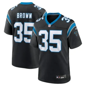 Anthony brown carolina panthers nike game jersey Black
