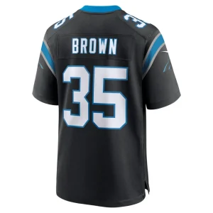 Anthony brown carolina panthers nike game jersey Black L