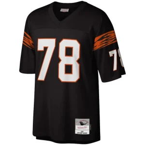 Anthony munoz cincinnati bengals mitchell ness legacy replica jersey Black M