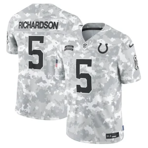 Anthony richardson indianapolis colts nike 2024 salute to service limited jersey Arctic camo