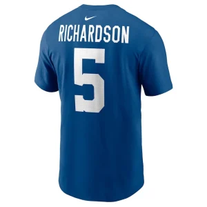 Anthony richardson indianapolis colts nike player name number t shirt Royal L
