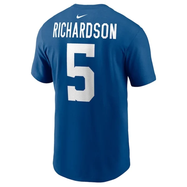 Anthony richardson indianapolis colts nike player name number t shirt Royal L