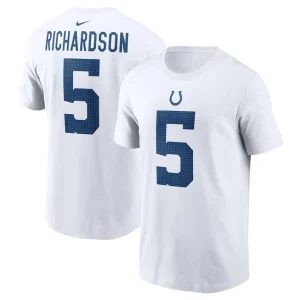 Anthony richardson indianapolis colts nike player name number t shirt White