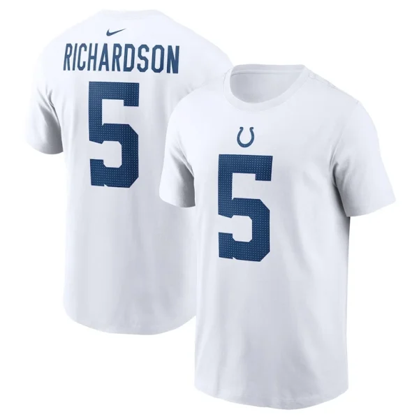 Anthony richardson indianapolis colts nike player name number t shirt White