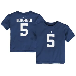 Anthony richardson indianapolis colts nike toddler player name number t shirt Royal
