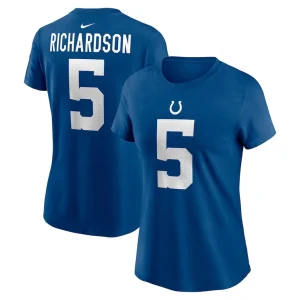 Anthony richardson indianapolis colts nike womens player name number t shirt Royal