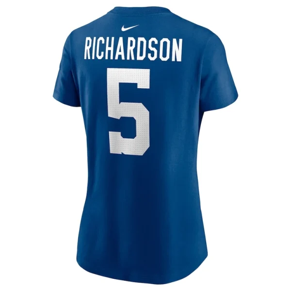 Anthony richardson indianapolis colts nike womens player name number t shirt Royal L