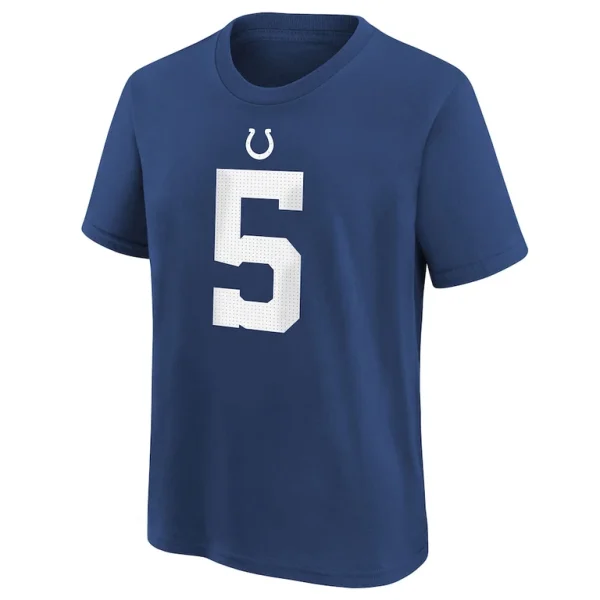 Anthony richardson sr. indianapolis colts nike youth player name number t shirt Royal Yth M