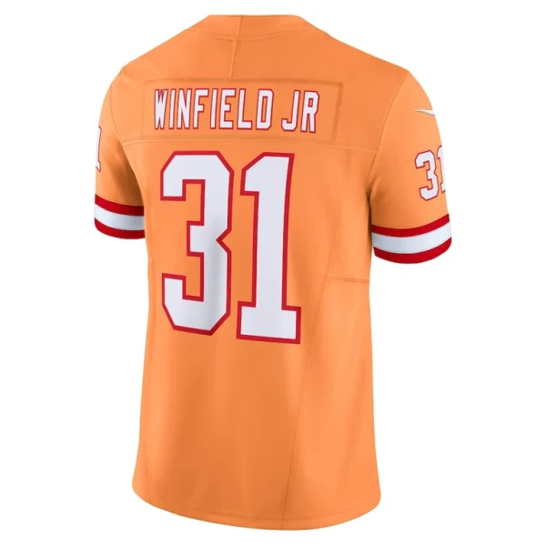 Antoine winfield jr. tampa bay buccaneers nike vapor f.u.s.e. limited jersey Orange L