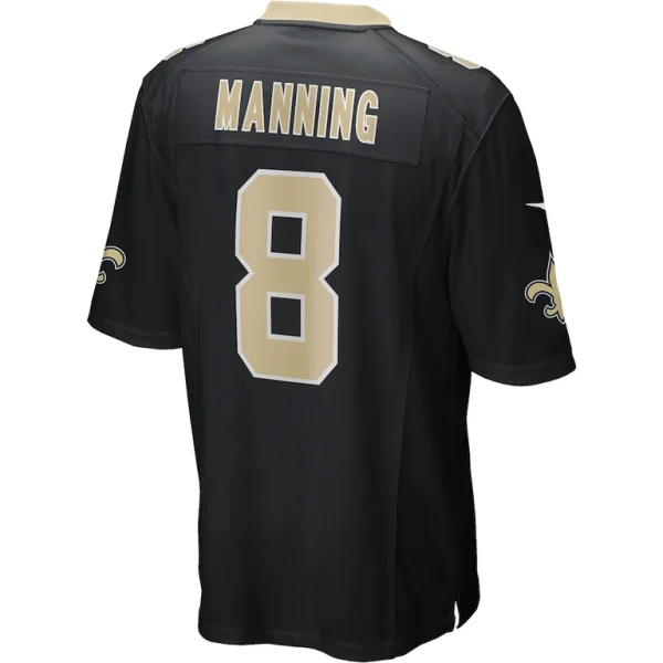 Archie manning new orleans saints nike game retired player jersey Black L