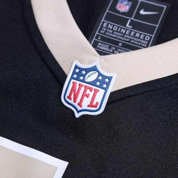 Archie manning new orleans saints nike game retired player jersey Black XL