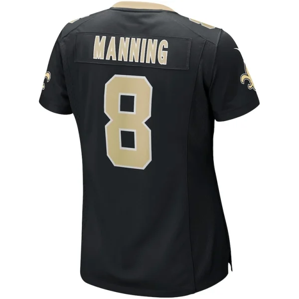 Archie manning new orleans saints nike womens game retired player jersey Black L