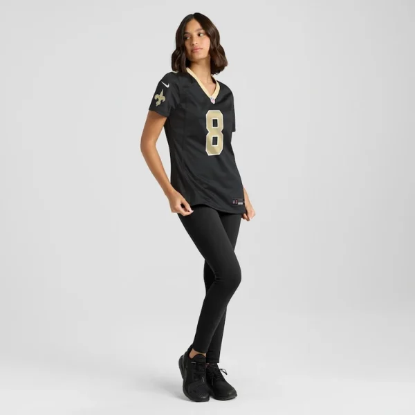 Archie manning new orleans saints nike womens game retired player jersey Black XL