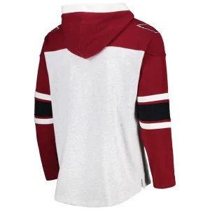 Arizona cardinals 47 gridiron lace up pullover hoodie Heather gray L