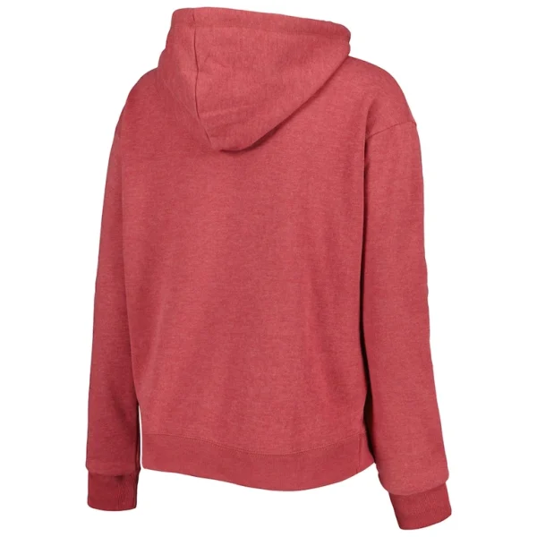Arizona cardinals 47 womens color rise kennedy notch neck pullover hoodie cardinal Cardinal L
