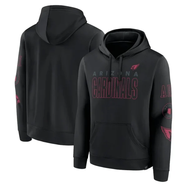 Arizona cardinals achopeca blackout pullover hoodie Black