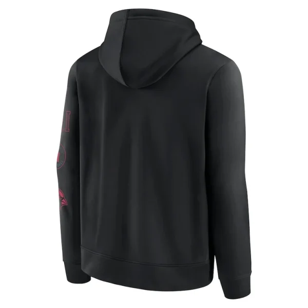 Arizona cardinals achopeca blackout pullover hoodie Black L