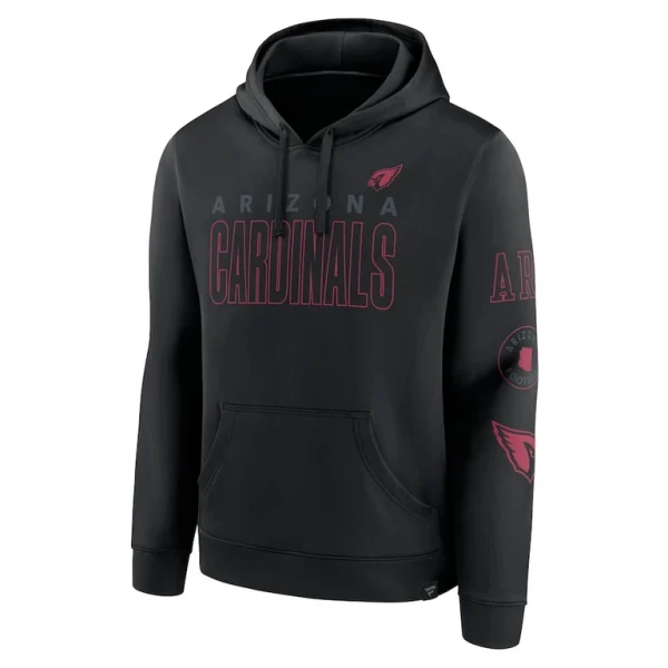 Arizona cardinals achopeca blackout pullover hoodie Black M