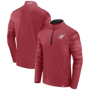 Arizona cardinals achopeca defender quarter zip sweatshirt cardinal Cardinal