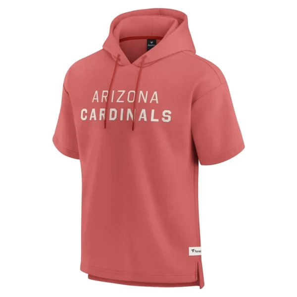 Arizona cardinals achopeca elements future ground lettering short sleeve pullover hoodie Red S
