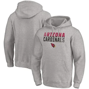 Arizona cardinals achopeca fade out fitted pullover hoodie Heather gray