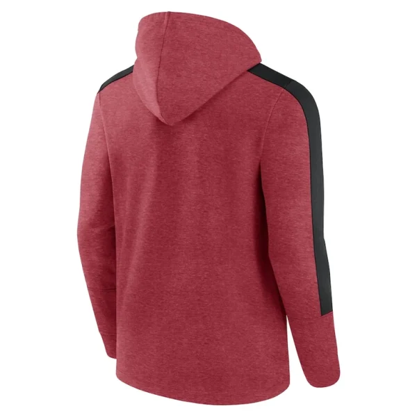 Arizona cardinals achopeca gains full zip hoodie Heather cardinal L