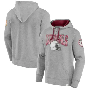 Arizona cardinals achopeca label maker pullover hoodie Heather gray