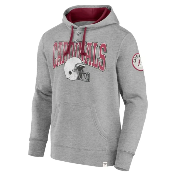Arizona cardinals achopeca label maker pullover hoodie Heather gray M