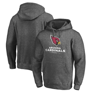 Arizona cardinals achopeca team lockup fleece pullover hoodie Heather charcoal