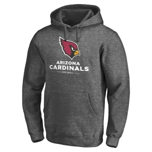 Arizona cardinals achopeca team lockup fleece pullover hoodie Heather charcoal M