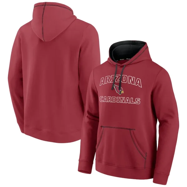 Arizona cardinals achopeca tiebreaker pullover hoodie cardinal Cardinal