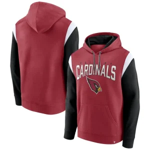 Arizona cardinals achopeca trench battle pullover hoodie cardinal Cardinal