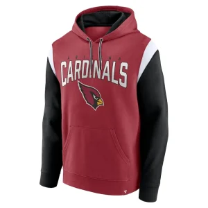 Arizona cardinals achopeca trench battle pullover hoodie cardinal Cardinal M