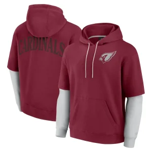 Arizona cardinals achopeca unisex sleek elements pullover hoodie cardinal Cardinal