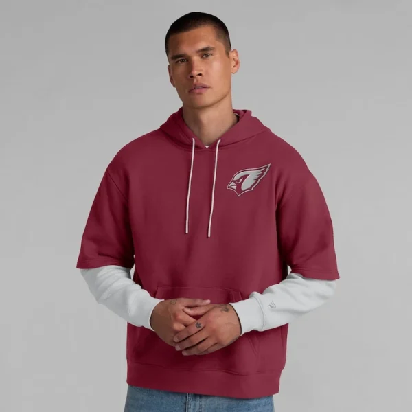 Arizona cardinals achopeca unisex sleek elements pullover hoodie cardinal Cardinal L