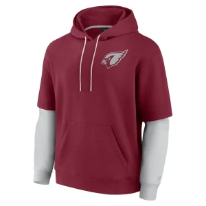 Arizona cardinals achopeca unisex sleek elements pullover hoodie cardinal Cardinal S