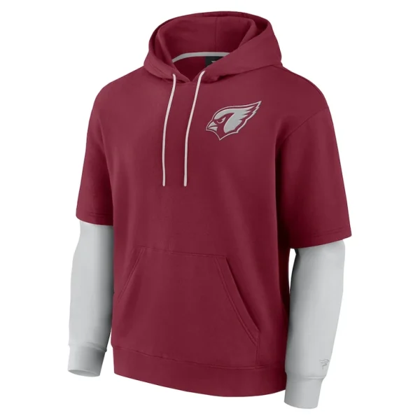 Arizona cardinals achopeca unisex sleek elements pullover hoodie cardinal Cardinal S