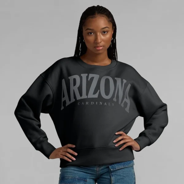 Arizona cardinals achopeca womens elements pullover sweatshirt Black L