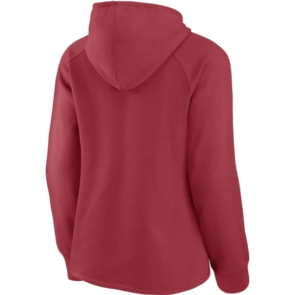 Arizona cardinals achopeca womens first contact raglan pullover hoodie cardinal Cardinal M